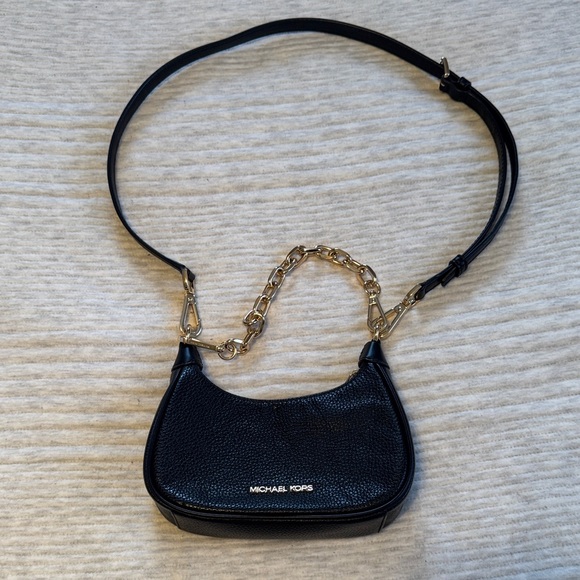 Michael Kors Handbags - Michael Kors Black and Gold Shoulder Bag